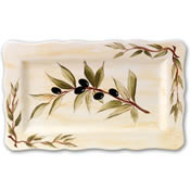 Antiqued Olive Serving Platter - Ceramic Supplies Now