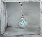 Whirls and Swirls Mini Globe Ornament